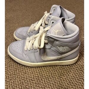 Nike Air Jordan Grey Ivory Womens Shoes Sneakers
